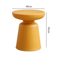 ModHomi Table basse ronde moderne en forme de champignon Table d'appoint de salon Table d'appoint nordique simple en plastique pour petits espaces Décoration intérieure