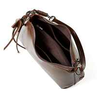 Sac à bandoulière en cuir véritable, original, personnalisé, tendance 2026, vintage, grande capacité, forme croissant, pour femme, fabrication OEM