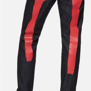 กางเกงยีนส์ผู้ชายเอวสูงไซส์ใหญ่ทรงสลิมตรง ดีไซน์เนอร์แบรนด์ดัง ขายส่ง - Product Image 3