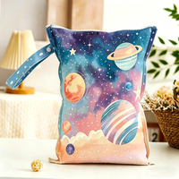 Sac à couches pour bébé avec fermeture éclair, lavable, grande capacité, séparation humide/sec, sac de natation 100 % étanche, pochette de plage et de natation