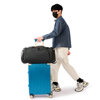 Sac de sport en cuir PU léger, résistant à l'eau, écologique, avec fermeture éclair, compartiment à chaussures, grande capacité, sac de voyage, sac de sport pour vêtements mouillés