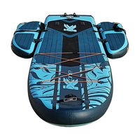 Fabricación dropshipping suave y estable e-fin control remoto plegable inflable pesca Paddle Board