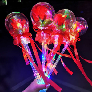Bola de Rosa Luminosa, Juguete Infantil con Luz, Varita de Hada, Éxito de Ventas Transfronterizo, Regalo de San Valentín, Bola de Rosa Redonda - Product Image 1