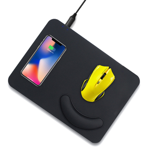CAFERRIA 10W <span class=keywords><strong>Qi</strong></span> cargador inalámbrico de carga Mouse Pad muñeca resto juego alfombrilla para IPhone X Samsung S8 más Xiaomi - Product Image 1