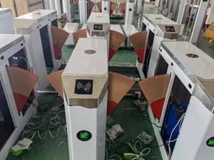 Hot bán tự động kiểm soát truy cập <span class=keywords><strong>Swing</strong></span> rào cản Tốc độ nhanh một động cơ cánh cổng turnstile với đầu đọc thẻ - Product Image 5