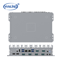 Tablette industrielle sans ventilateur YANLING en alliage d'aluminium intégré, processeur quadricœur J1900 2,0 GHz avec 6 ports USB, multi-OS