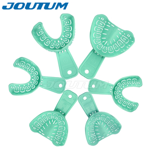 2 pièces Porte-empreintes dentaires en plastique certifiés CE pour implants, pliables, avec déflecteur, Tailles S/M/<span class=keywords><strong>L</strong></span>, Classe I UTENT JT-T297 - Product Image 2