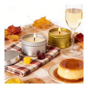 Kits de fabrication de bougies en coton parfumé non toxique en vrac, avec boîtes cadeaux de luxe vides, personnalisables et imprimées en relief - Product Image 2
