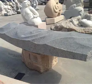 Natürliche Stein bank granit stühle für garten