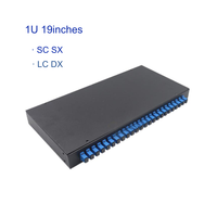 Panneau de terminaison ODF à montage en rack 4, 8, 12, 24 ports Fibre Optique SC Simplex/LC Duplex avec prise en charge GPRS et 5G pour centre de données métallique