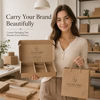 Boîtes en papier kraft recyclables personnalisées pour bougies, parfums, savons, cadeaux, emballages publicitaires, expédition