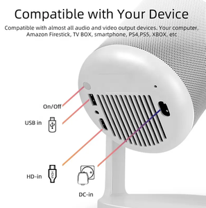 Mini <span class=keywords><strong>projecteur</strong></span> vidéo portable J1 optique 720P, prix d'usine, avec Wi-Fi, USB, pour présentations, églises et équipements téléphoniques - Product Image 4