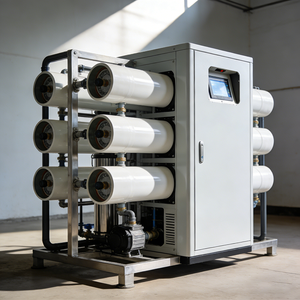 Purificateur d'eau par osmose inverse industriel avec pompe et PLC, capacité de 1 à 10 m³/h, productivité de 2000 L/h, garantie d'un an - Product Image 1