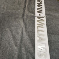 Lettres en aluminium massif brossé, très rentables |   Artisanat professionnel exquis, tailles personnalisées, intérieur