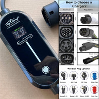 Station de recharge portable pour véhicules électriques GBT 16A AC, nouvelle norme IEC 62752 certifiée, chargeur de type 2, personnalisation de la prise d'alimentation
