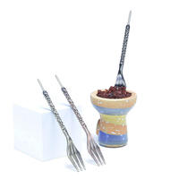 Fourchette à chicha de haute qualité en alliage de Zinc en métal, accessoires pour fumer fourchette à saveur de chicha vente en gros
