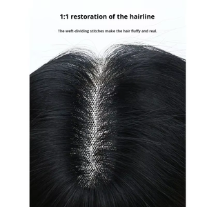 วิกผมมนุษย์แบบเรมี<span class=keywords><strong>สั้น</strong></span>ของผู้ชายวิก<span class=keywords><strong>ผม</strong></span>คนอินเดียด้านขวาสำหรับวิกผมปลอมแผ่นแปะมงกุฎฐานผ้าไหม<span class=keywords><strong>แก้</strong></span>ไข<span class=keywords><strong>ผม</strong></span>ร่วงขายส่ง - Product Image 3