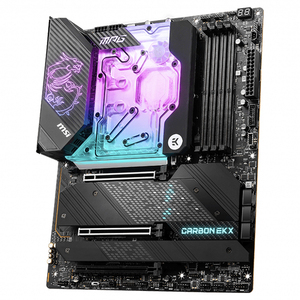 Carte mère MSI MPG Z690 CARBON <span class=keywords><strong>EK</strong></span> X prend en charge la mémoire DDR5, jusqu'à 6666+(OC) MHz et les processeurs Intel Core/Pentium Celeron de 12e génération - Product Image 3