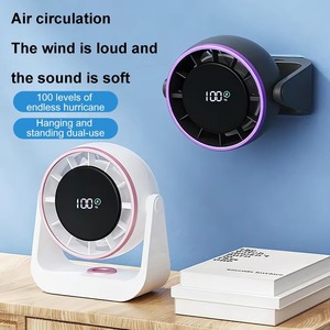 Ventilador de Circulación de Aire Recargable USB sin Aspas, Ventilador de Torre Silencioso para Escritorio, Pantalla LED, Portátil, para Uso Doméstico y en la Cocina - Product Image 4