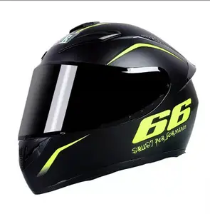 Suno重型自行车骑行保护安全勇敢66动漫卡通头盔成人尺寸通用赛车越野摩托车头盔