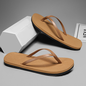 Sandalias de Mujer Negras de PU, Punta Abierta, Antideslizantes, Suela de EVA, Pantuflas de Verano para Exteriores - Product Image 3
