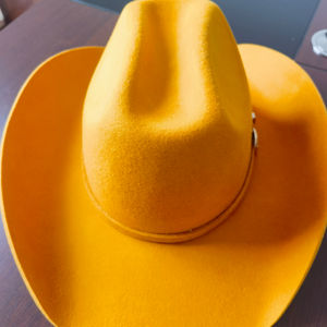 WV037 Nuevo Diseño de Sombreros Fedora Estilo Vaquero Color Dorado para Iglesia, Aire Libre y Uso Casual - Product Image 1