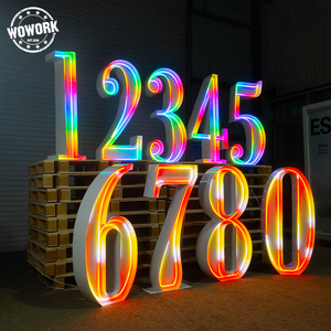 Insegne Pubblicitarie Elettroniche WOWORK 2026 da 4 Piedi con Lampada al Neon e Lettere Luminose MR e MRS - Product Image 6