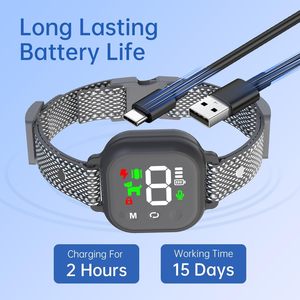 Collar Inteligente Antiladridos para Perros, Recargable por USB, Ecológico, de Plástico, Resistente al Agua IP67 - Product Image 6