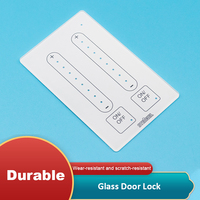 Interrupteur LED personnalisé en usine, panneau en verre flotté ultra-clair, blanc, trempé, sérigraphié, motif plat pour affichage d'instruments