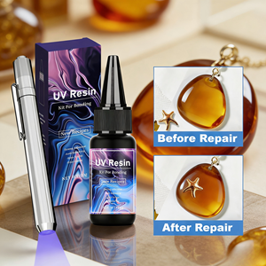 Kit de Resina UV con Curado Rápido y Unión por Luz para Soldar Joyería, Reparación de Plástico y Vidrio, Manualidades y Decoración - 99.9% de Transparencia - Product Image 1