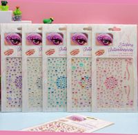 Patchs en diamant 3D en forme de papillon, imprimés par gravure, pour maquillage des yeux moderne et minimaliste, nail art, décorations acryliques pour le front et les sourcils