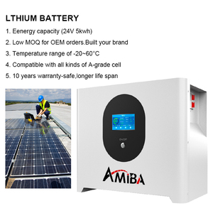 סוללת Lifepo4 24V 25.6V 300Ah 15kWh מערכת אחסון אנרגיה ביתית לא מקושרת לרשת, סוללת ליתיום סולארית עם גלגלים - Product Image 6