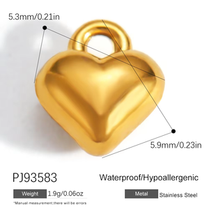 SUMMLY 18k Gold Plated Stainless Steel Bracelet <strong>Charms</strong> for Jewelry Making DIY Custom <strong>Fashion</strong> Jewelry <strong>Pendants</strong> <strong>Charms</strong> - Product Image 2