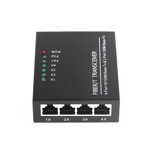 2 sợi cổng <span class=keywords><strong>4</strong></span> RJ45 10/100M sợi Quang Phương tiện truyền thông chuyển đổi chế độ duy nhất quang thu phát - Product Image 2