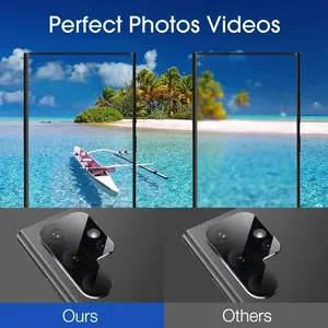 Protector de pantalla de lente de cámara negro para <span class=keywords><strong>Samsung</strong></span> Galaxy <span class=keywords><strong>Z</strong></span> Fold 7 <span class=keywords><strong>Flip</strong></span> 6 5 4 A55 A51 A35 A15 Note 20 Ultra cubierta de lente de vidrio - Product Image 4