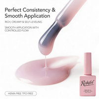Robifel Camouflage Nude Rubber Base Coat HEMA Free Nude Skin Tone UV LED Soak Off Wholesale OEM Private Label Salon Supplies