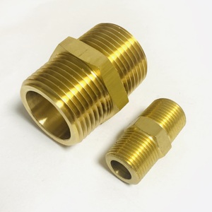 Raccordi Esagonali Maschio in Ottone 1/4 3/8 1/2, Adattatori NPT, Connettori per Tubi - Product Image 1