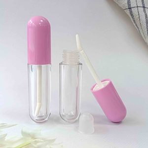 Tube de brillant à lèvres transparent en gros, 5 ml, contenant cosmétique vide avec capuchon à vis souple pour rouge à lèvres liquide, tubes de brillant à lèvres en plastique - Product Image 5