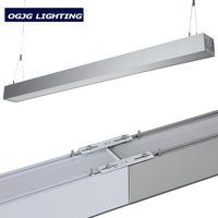 4ft 40W LED Liner Pendentif Lumière Up-Down Éclairage Lustre Suspendu Élégant 40w Pendentif Liner Lumière