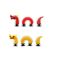 Produit transfrontalier très vendu : Ensemble 3D Dragon-serpent ER Poisson Sirène, en caoutchouc noir, bleu, vert, avec petit serpent, modèle Wsd en stock