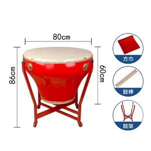 Tambor Tradicional Chino Grande para Danza Folclórica, con Florero y <span class=keywords><strong>Baquetas</strong></span> - Product Image 5