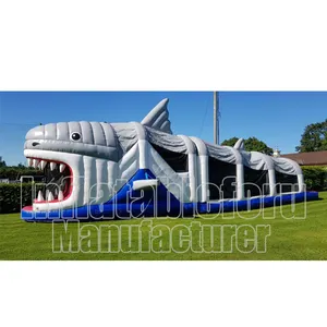 Lớn dành cho người lớn Kid Inflatable trở ngại cá mập khóa học/bé trở ngại các khóa học/dành cho người lớn Inflatable trở ngại khóa học