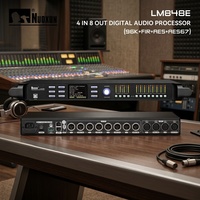 AES67 Chine Processeur audio numérique DSP avancé 4x8 pour la gestion des enceintes, système de gestion 96 kHz