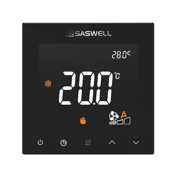 RS485 Modbus RTU Flexible Fan Coil Unit Thermostat 920-lora Digital 2-Pipe 3-Speed Fan Controller Hospital Centralized BMS