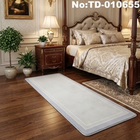 Tapis de sol moderne en mousse PVC lavable à motif floral, antidérapant, pour chambre, cuisine, salle de bain - Anti-fatigue, facile à nettoyer, confort optimal pour la position debout