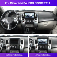 Podofo Autoradio 9 pouces, audio de voiture, Carplay sans fil, Android Auto, GPS pour Mitsubishi Pajero Sport 2013, prix de gros, fournisseur