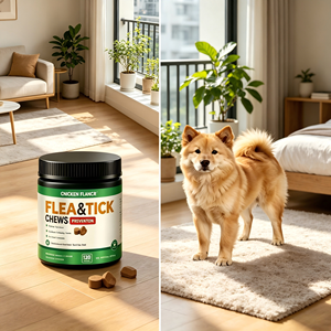 OEM ODM Snack Masticabili al Gusto di Pollo per Cani contro Pulci e Zecche, Integratore Botanico Naturale per il Comfort della Pelle dei Cuccioli - Product Image 3