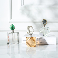 Mini bouteilles d'huile de parfum en verre cristal clair arabe moderne décor à la maison stock avec agate autre artisanat en cristal