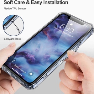 Cho Iphone 14 Pro Trường Hợp Chống Sốc, Siêu Mỏng Trong Suốt Pha Lê Rõ Ràng TPU + PC Bumper Trường Hợp Điện Thoại Cover Quay Lại Cho Iphone 13 Pro Max - Product Image 3