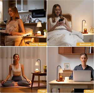 US/EU Plug New Product Electric Adjustable Desk Lamp With <b>Dimmer</b> Candle Melt Warmer Table Lamp Aromatherapy Candle Warmer Lamp - Product Image 4